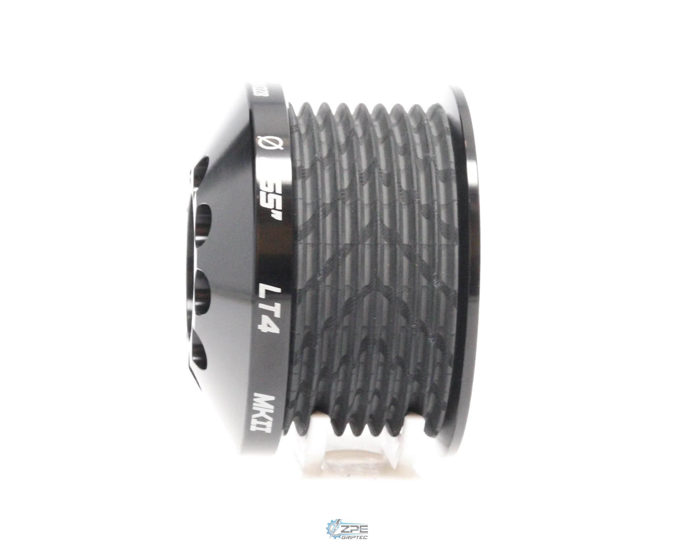 2.55" 8 Rib ZPE GripTec® 2pc MKII LT4 L2V Black Pulley Only